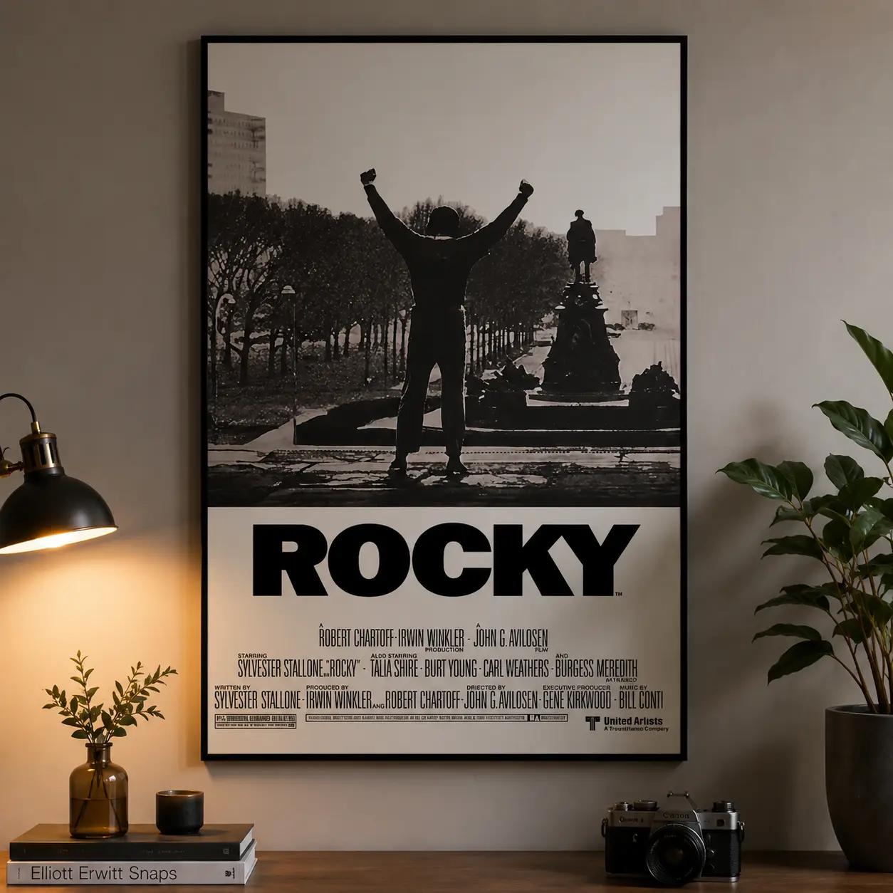 Rocky Classic Movie Poster,Vintage Boxing Film Wall Art For Man Cave Room Decor