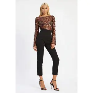 Serenity Sequin Mesh Top