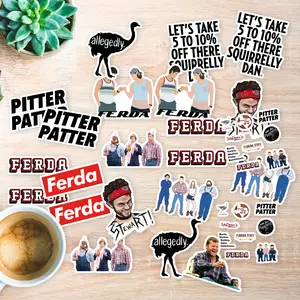 Stickers Pack 20 Pcs Letterkenny Aesthetic Waterproof Bottle Skateboard Laptop Colorful Bike Bumper Vinyl Luggage Car Guitar Water