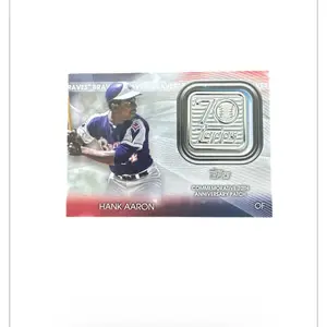 Topps Commemorative 70th Anniversary Patch Hank Aaron Baseball Card mint condition