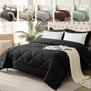 Four Seasons Comforter 260gsm Filling, Warm Wrap Design for Winter, Versatile Use for All Seasons, Machine Washable Duvet