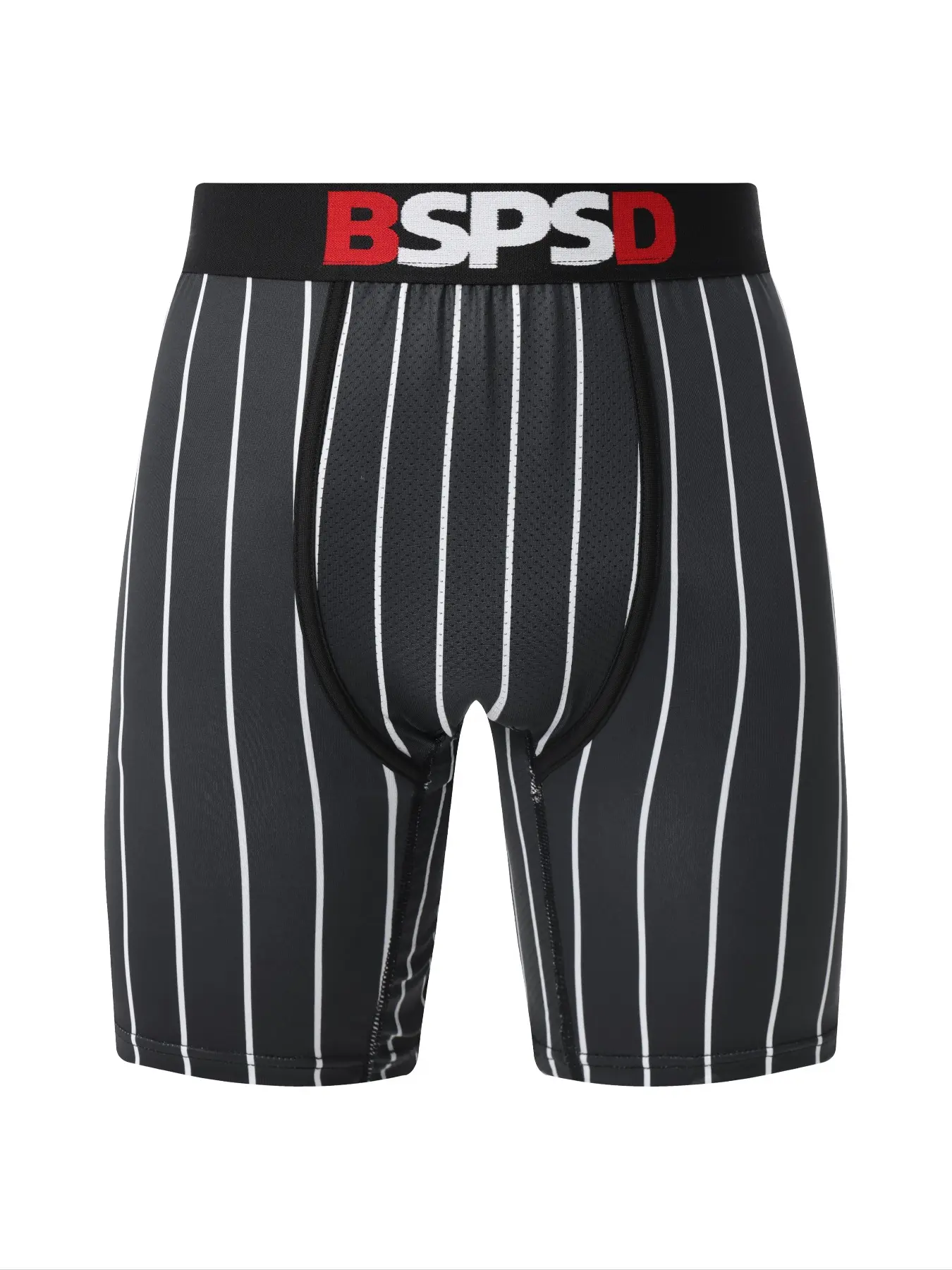 1Pcs Sexy Fitted Men's Boxers Fashion Striped Underwear All Seasons Breathable Sweat-Wicking Athletic Sport Shorts Beach Swim Men's Boxer Briefs Trunks