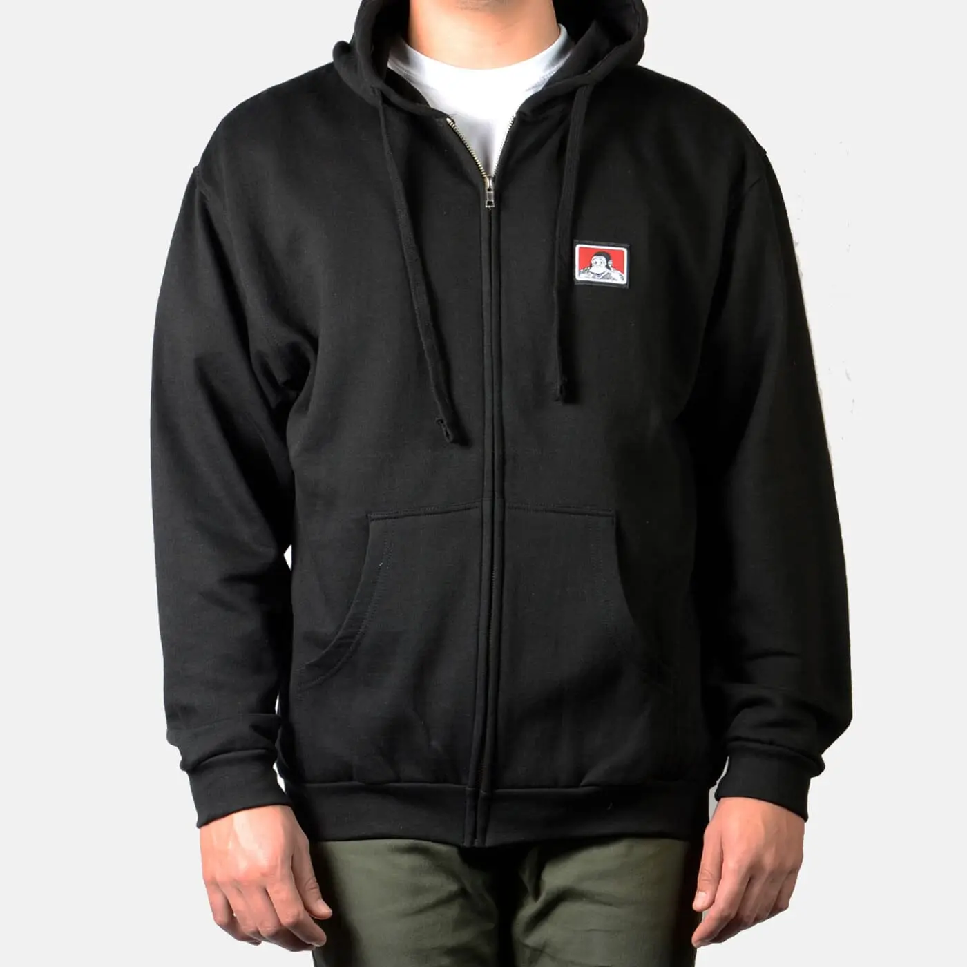 Ben Davis Men's Casual Zip Up Hoodie in Soft Air Jet Yarn, Pill-Resistant Sweatshirt for Layering S M, Zipper