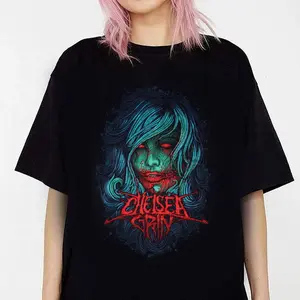 CHELSEA GRIN GIRL FACE SUICIDE SILENCE EMMURE Unisex T-Shirt HA30101