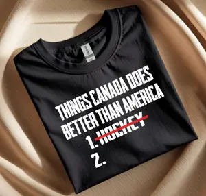 Things Canada Does Better Than America 1 Hockey 2 Funny Shirt
