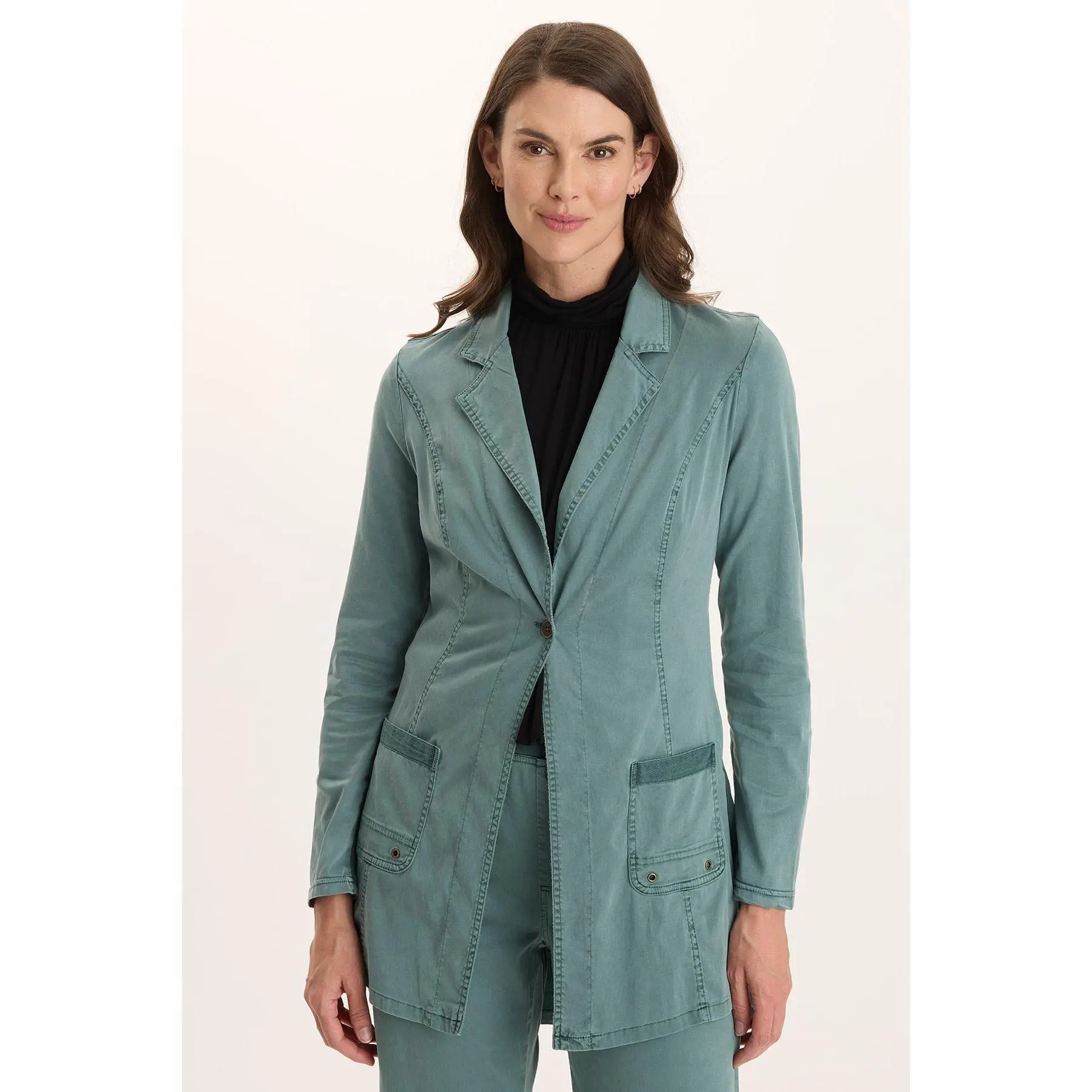 Lainey Longline Tencel Blazer