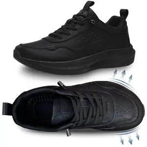 Wide-toe shoes,outdoor trail running shoes, sports casual shoes,waterproof, dirt-resistant, comfortable all day. Spacious toe and durable structure with arch support. Black work shoes, versatile for daily wear. suitable for outdoor sports