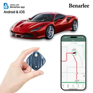 Benarlee 4G LTE GPS Tracker for Pets, Kids, Cars & Luggage with SOS Alert & Virtual Fence, Compatible with Apple Find My Network, Real-Time Tracking, Magnetic Charging