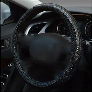 Car Steering Wheel Cover Wholesale Crocodile Pattern New Car Steering Wheel Cover All-Season Universal, Christmas, gifts