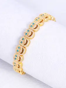Two Tone Smiley Face Stretch Bracelet, Boho Style Elastic Cuff, Unisex Colorblock Design, Fits All Wrist Sizes, Daily Wear Accessory