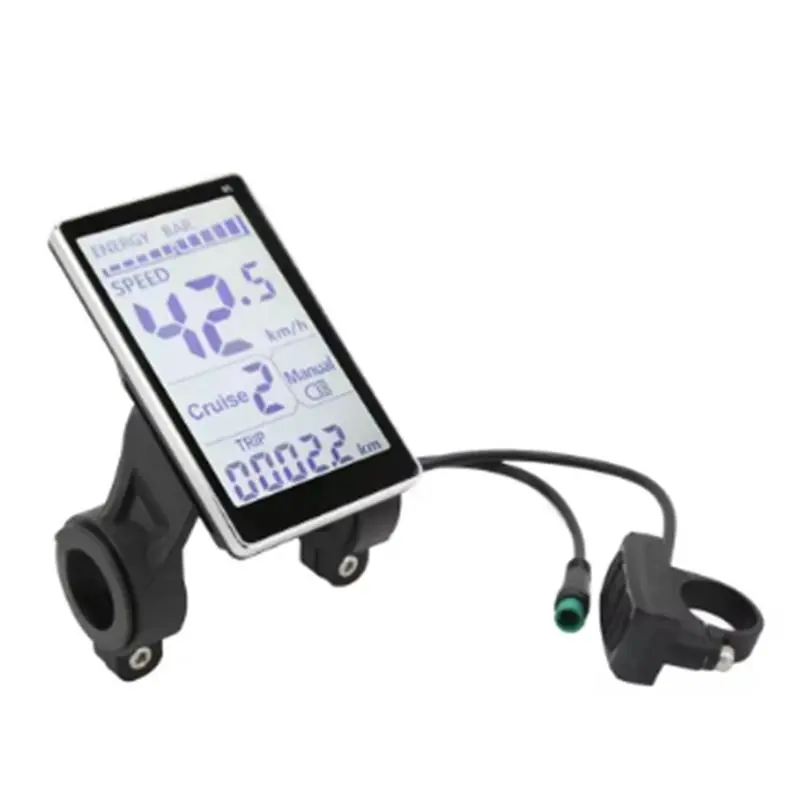Electric Bike LCD Meter 5 Pin 24V 36V 48V 60V Universal E Scooter M5 LCD Panel Screen for 31.8 22.2mm Electric Bikes