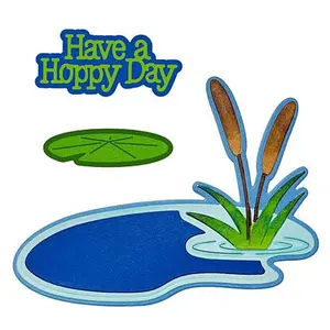 Crafts & Sewing The Stamps of Life Frog Background Die Set