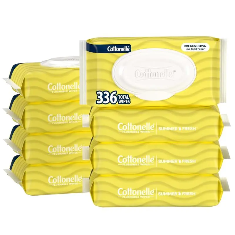 Summer Fresh Scented Flushable Wipes, 8 Packs, 42 Wipes per Pack Summer Fresh Scented Flushable Wipes, 8 Packs, 42 Wipes per Pack