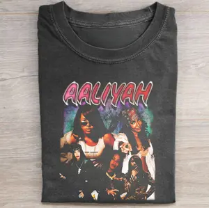 Vintage 90's Aaliyah Graphic Tee - One In A Million - Aaliyah Merch - Music Shirt - 90's R&B - 90s Hip-Hop Queen Shirt - Aaliyah Tribute - R&B Icon Style - Gift for Fans of Aaliyah - Unisex Cotton - Top Menswear Womenwear Streetwear