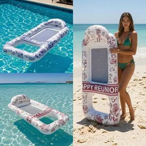 Large Thick Inflatable Water Float Bed, Self-Designed Pattern, Pool Beach Sea Use, Essential Vacation Travel Gift, Ideal for Family Friends