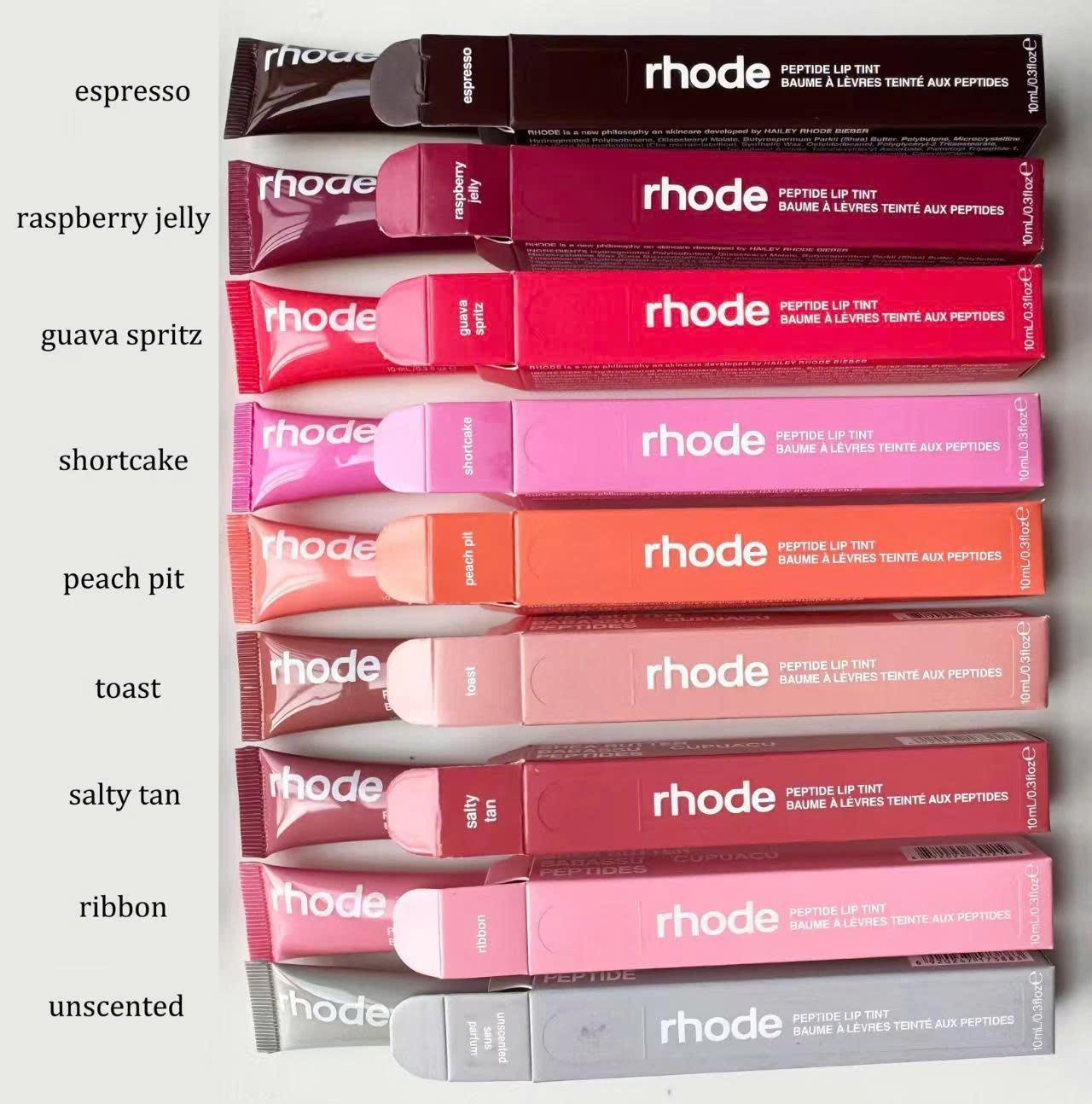 RHODE 2026 RHODE Case + Lip Gloss for IP 17 16 15 14 13 12 11 Pro ProMax Plus, Soft Silicone Cover with Box and Lipstick For iPhone Girls