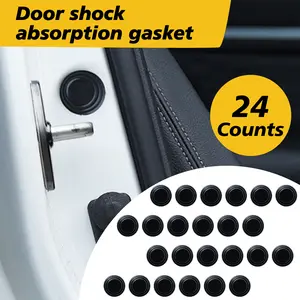 24 Counts Car Door Shock Absorbing Gasket, car door protector stickers with collision avoidance and soundproof features for vehicle protection
