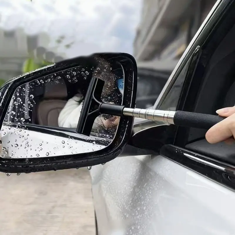 Adjustable Wiper for Car Rearview Mirror, Clear Vision, Multi-Functional Car Rearview Mirror Wiper, Glass Washer, Rain Wiper, Car Care Products, Car Cleaning Supplies