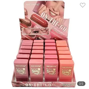 Hold Morning On-the-Go Blush Bar Portable Makeup for Natural Glow Available Perfect for Daily Use Cosmetic Quick Glow Anywhere