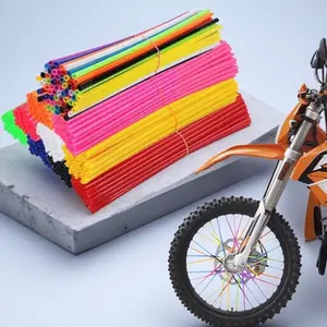 36-Pack Bike Spoke Sleeve Kit, Quick-Lock Clamps for Mountain Bike Motorcycle Wheels, Anti-Slip Safety Design, Universal Fit for Spoke Systems, Durable Construction for Secure Maintenance, Bulk Set for Upgrades & Repairs.