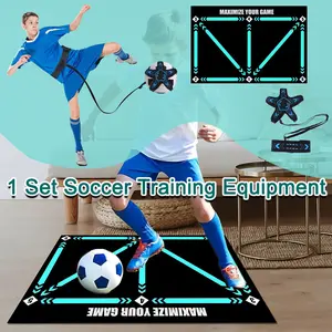 1 Set Football Training, Improved Ball Feel, Ball Control Training, Perfect Valentine's Day Gift, Easter Gift Indoor Training Matwith Soccer Kick Trainer for All Levels