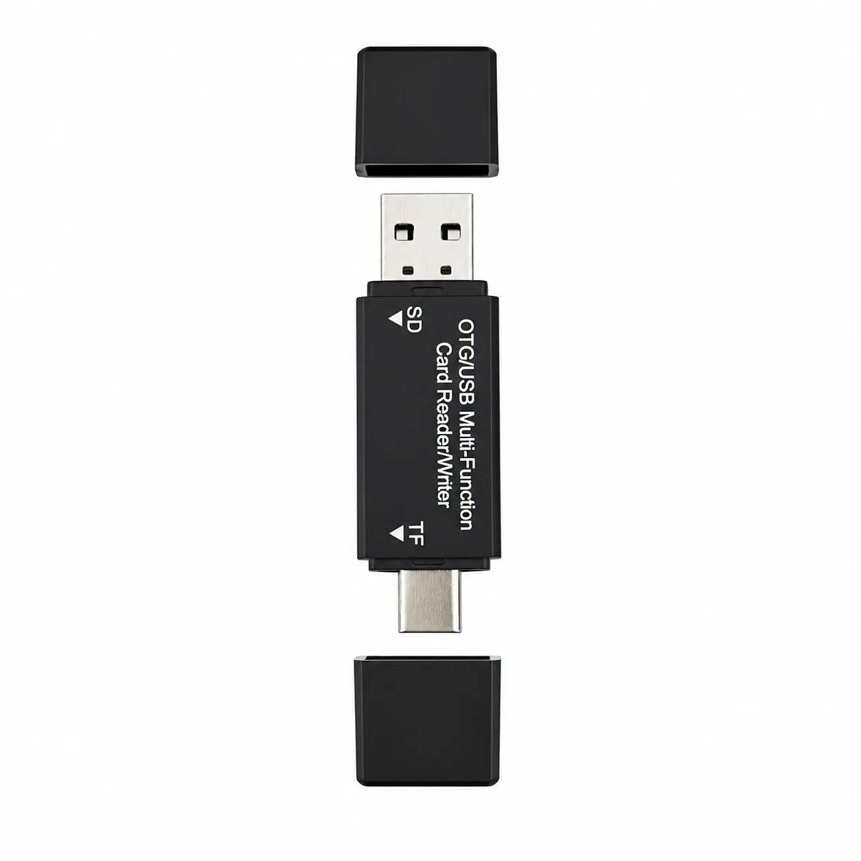 USB-C Card Reader for iPhone, Android Phones, Laptops and Computers, Type-C Memory Card Adapter for Photo and Video Transfer