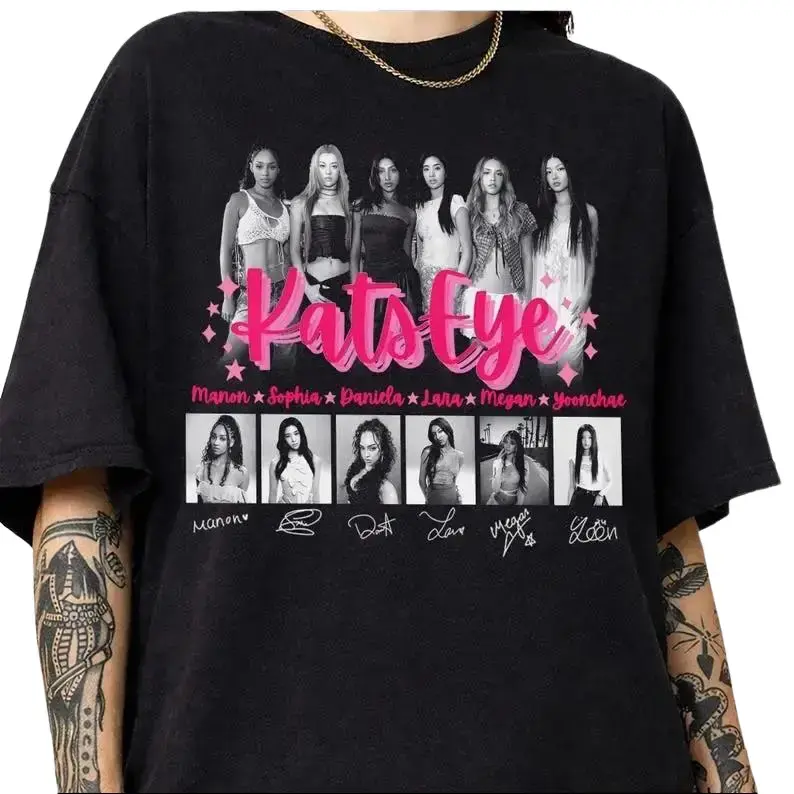 Katseye Girls Tee, Katseye Members Shirt, Katseye Merch, Katseye Kpop Shirt, Beautiful Chaos Tour, Kpop Idol Fan Gift, Kpop Birthday Shirt