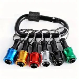 1/4 inch Quick Release Tool Bits Holder, Hex Shank Socket Screwdriver Drill Bit Holder Keychain, Drill Bet Holder, Specialty Hand Tool
