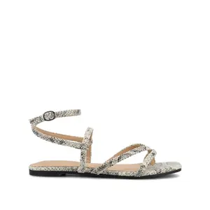 SERISSA CRISSCROSS SANDAL IN VEGAN LEATHER - Snake