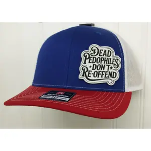 De*d Pedaph*les Don't Re-offend Leatherette Patch Hat