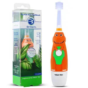 Brilliant Big Kids Sonic Toothbrush Character Electric Toothbrush with LED Light & Microfiber Bristles