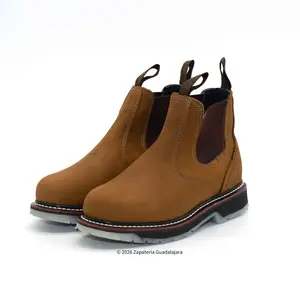 6" Soft Toe Crazy Roble dual density sole leather work boot-1000