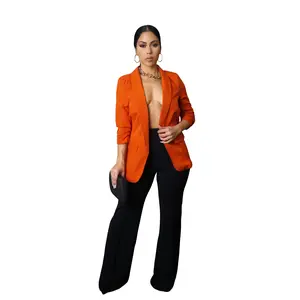 Falling Into Orange Blazer