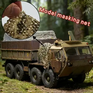 Desert Camouflage Net for Tank Models, Non-Woven Fabric Cover for Concealment, Essential Material for Model Hobbyists
