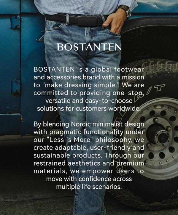 [Valentine's Day Gift] BOSTANTEN Mens Belt Leather Ratchet Easy Release Belt For Men Designer Belt Dress and Casual with Adjustable Buckle for Men's Wear Gift Textured Fathers Gift