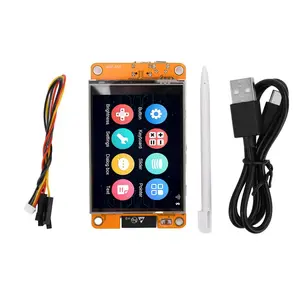 ESP32 WiFi Bluetooth Development Board with 2.8 inches LCD TFT Touch Screen, DAC, 115 mA, 1 x 4-pin Connector-Dupont Cable Adapter, 1 x Display for DIY Programming Projects