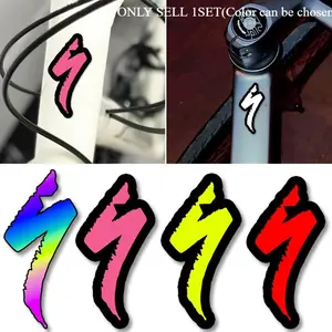2PCS/SET For Cycling Gear/Trendy Play Enthusiast Notebooks Lightning Trend Signage Element Decor Make each use full of eye-catching aura, Lightning shape + multi-color options + black-trim texture details fixed on items