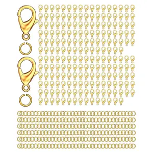 700 Pieces Lobster Claw Clasps and Open Jump Rings Set,Lobster Clasps for Jewelry Making Necklace Clasp Bracelet Jewelry Clasps for Women