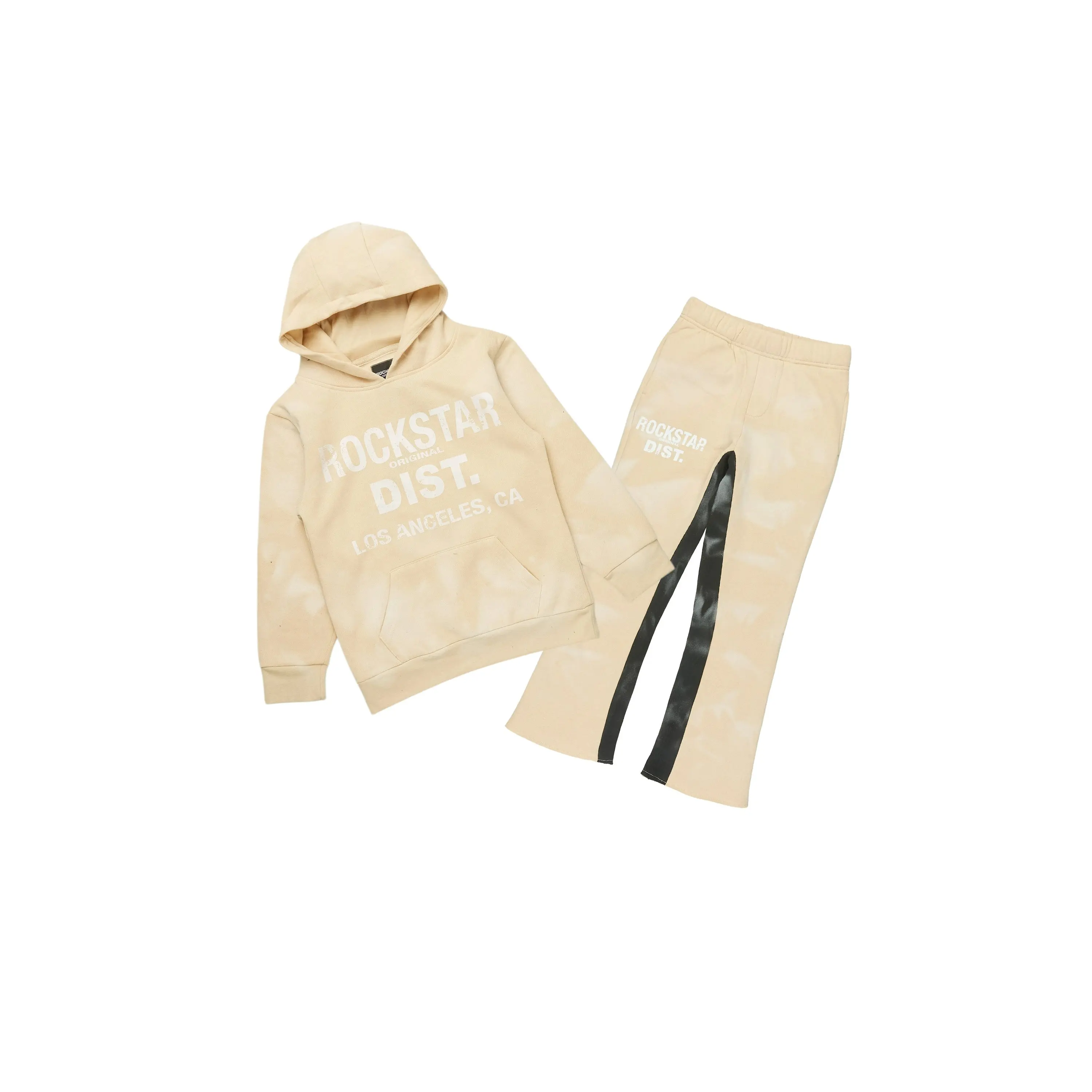 Boys Nelly Beige Baggy Fit Track Set