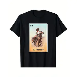 El Vaquero Mexican Vintage Graphic Tee | Cowboy Party T-Shirt