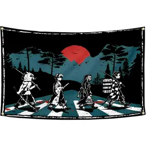 Anime Tapestry 3x5Feet Funny Flag Banner Wall Hanging Wall Décor for Dorm Bedroom Home Décor Decor