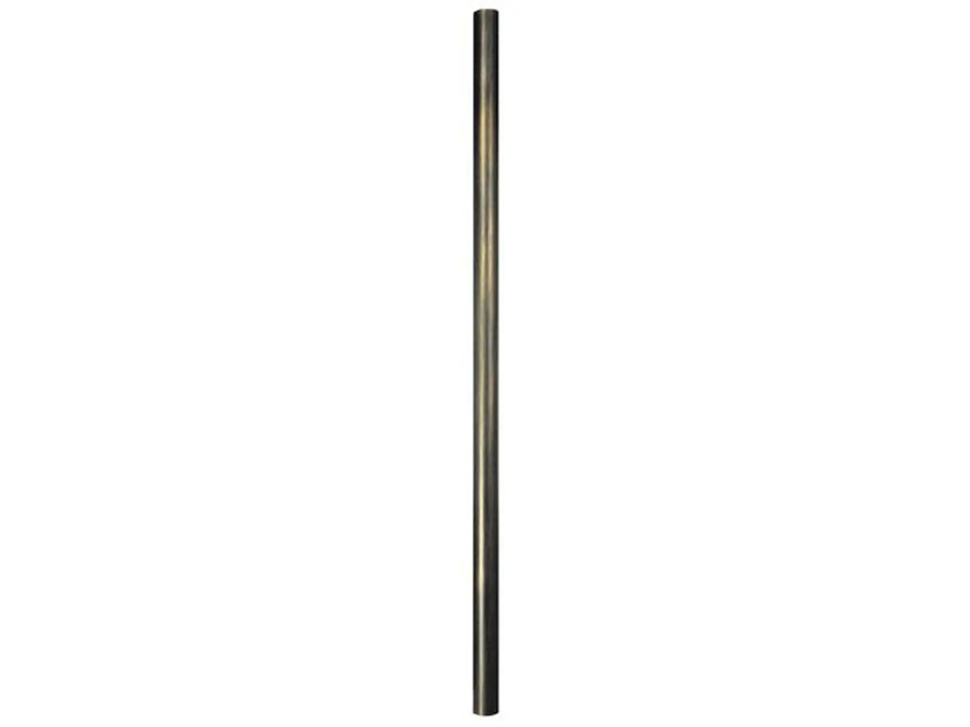 7 ft. (84 in.) Smooth Black Cast Aluminum Outdoor Direct Burial Post (390-BLK) for Home Improvement, Accommodates Standard Size 3" O/D Post Lanterns