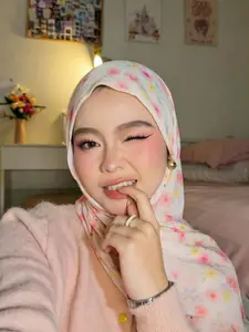 Fashion Floral Print Balikhi Hijab Scarf, Elegant Women's Headscarf Headwrap, Muslim Daily Wear, Breathable Beach Long Shawl