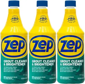 Zep Grout Cleaner and Brightener - 32 oz (Pack of 3) ZU104632 - Deep Cleaning Pro Formula