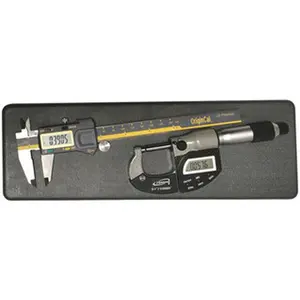 iGaging Electronic Digital Measuring Tool Set - 6"/150mm Carbide Precision Caliper (0-6in/0-150mm Range), ABS Alkaline Micrometer with USB Output, Exceeds Federal Accuracy Standards