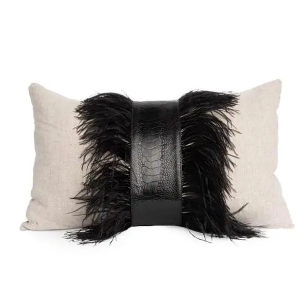 Ostrich Navy Pillow