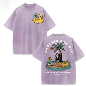 MoodTees Vintage Washed Purple Graphic T-Shirt – Funny Retro Print Tee, American Streetwear Shirt, Casual Short Sleeve Crewneck, 100% Cotton, Soft Breathable Fabric, Comfortable Relaxed Fit, Trendy Style, Perfect for Everyday Wear, Parties, Gifts