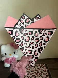 Cheetah Prints Pink 20 Sheets Per Pack 58cm x 58cm Waterproof Wrapping Finest Quality for All