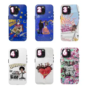 Pra-dab-agshawtyy Cartoon Edit Phone Case, Rap Aesthetic Fan Art, Streetwear Style Protective Phone Cover, Perfect Music Lover Gift, Case for iPhone 17 16 15 14 13 12 11 Pro Max