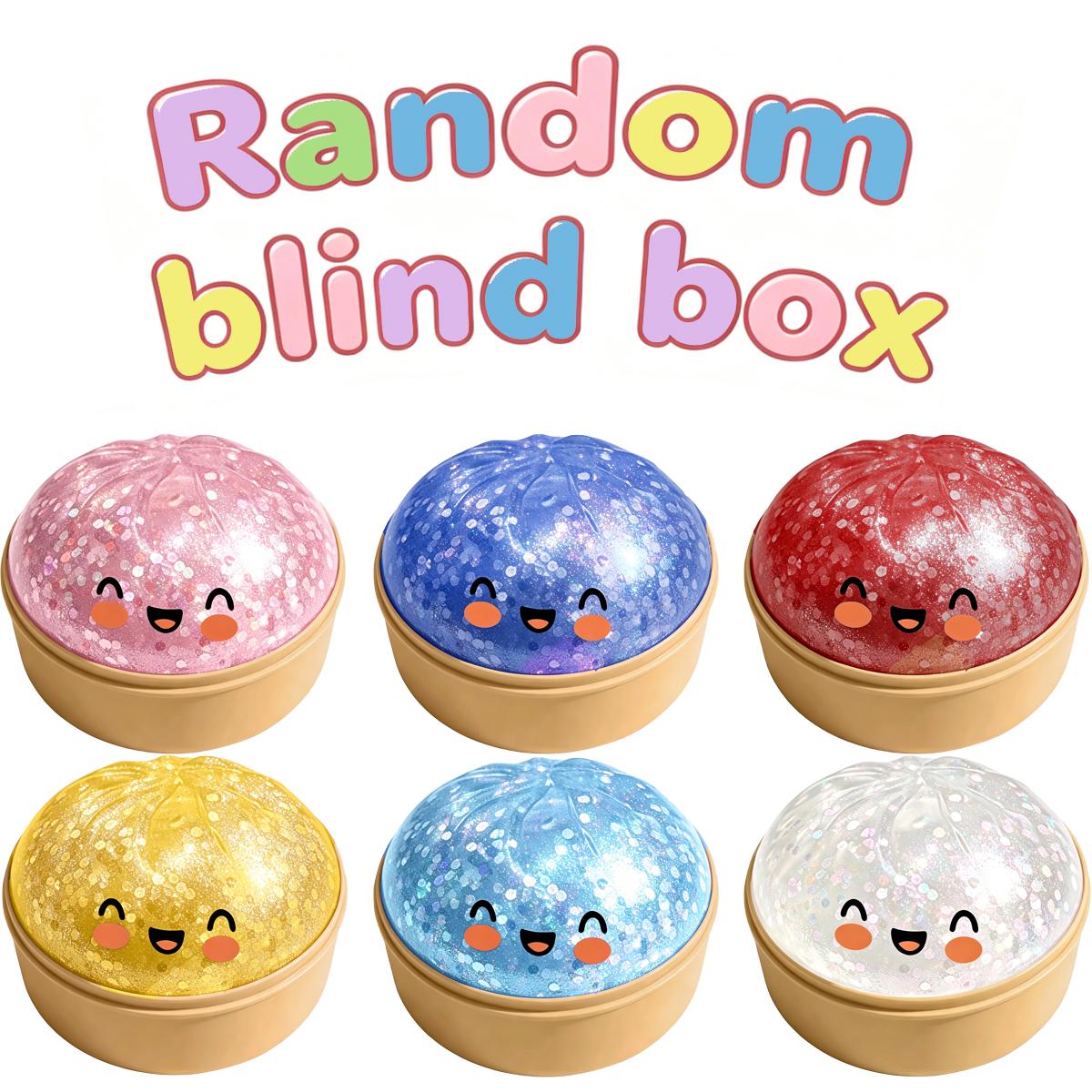 [Blind Box] 2026 New Sparkling Dumpling Squeezable Toy with Steamer, Soft Sensory Stress Relief Squeezable Bun Toy, Relieving Adult Stress and Anxiety